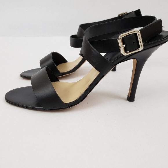 Michael Kors Shoes - Michael Kors w/box Black Strappy Heeled Sandals S9